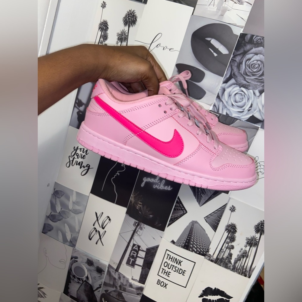 Triple Pink Dunks Low